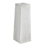 Betonpoer 18x18x50 cm grijs met verzinkte hoogteverstelling +€ 99,75